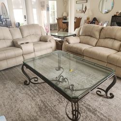 Wrought Iron Coffee Table 1 End Table