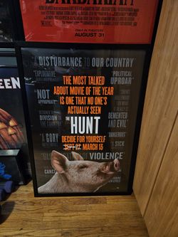 Original THE HUNT NM/DS 27 X 40 Poster