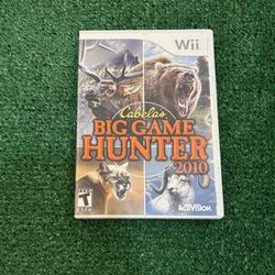 Cabela’s Big Game Hunter 2010 (Nintendo Wii) — Complete CIB w/ Manual – Activision
