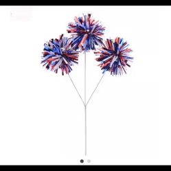 Patriotic Pom Pom Decorations 