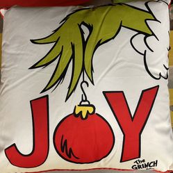 Grinch Joy Pillow