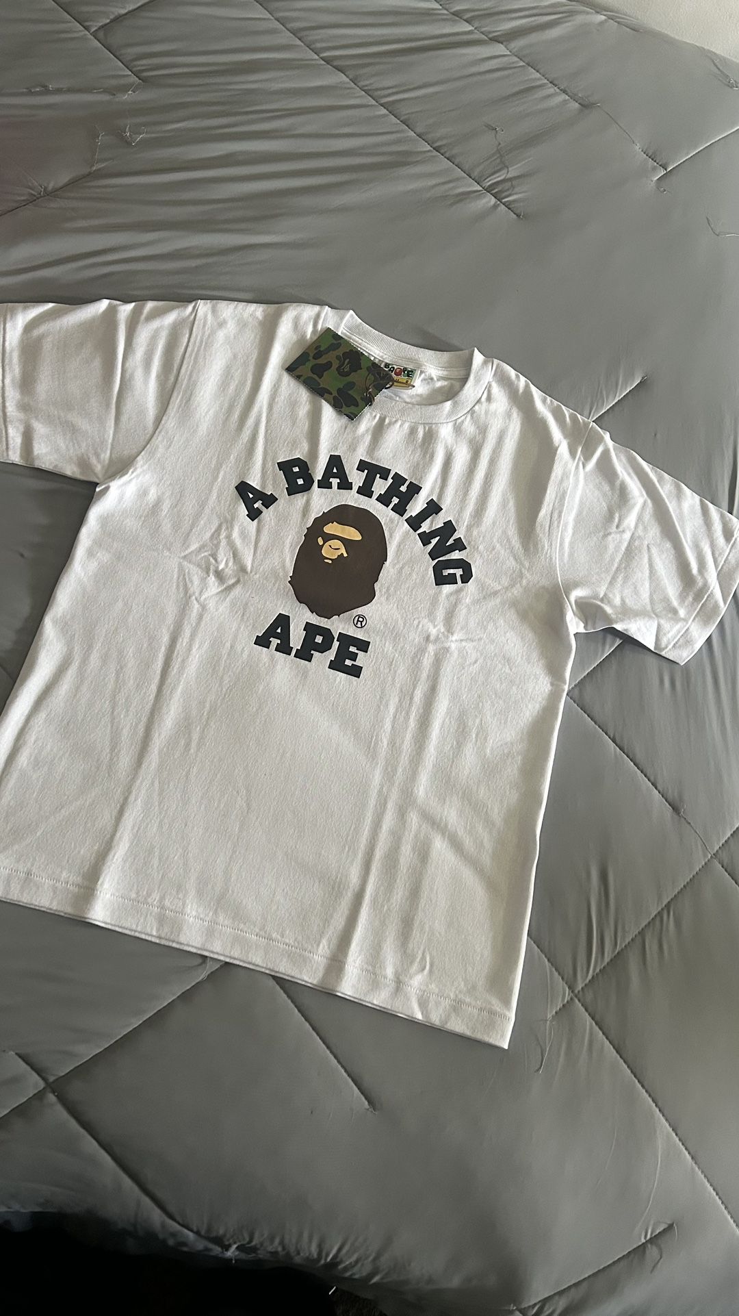 bape white t shirt
