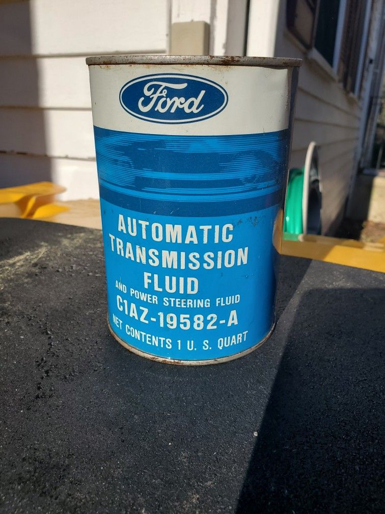 Vintage Ford ATF And Power Steering Fluid Can Full