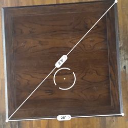 Solid Wood Carved Storage Coffee Table / Trunk – 28”