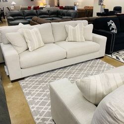 Maggie Birch Living Room Set Sofa And Loveseat 