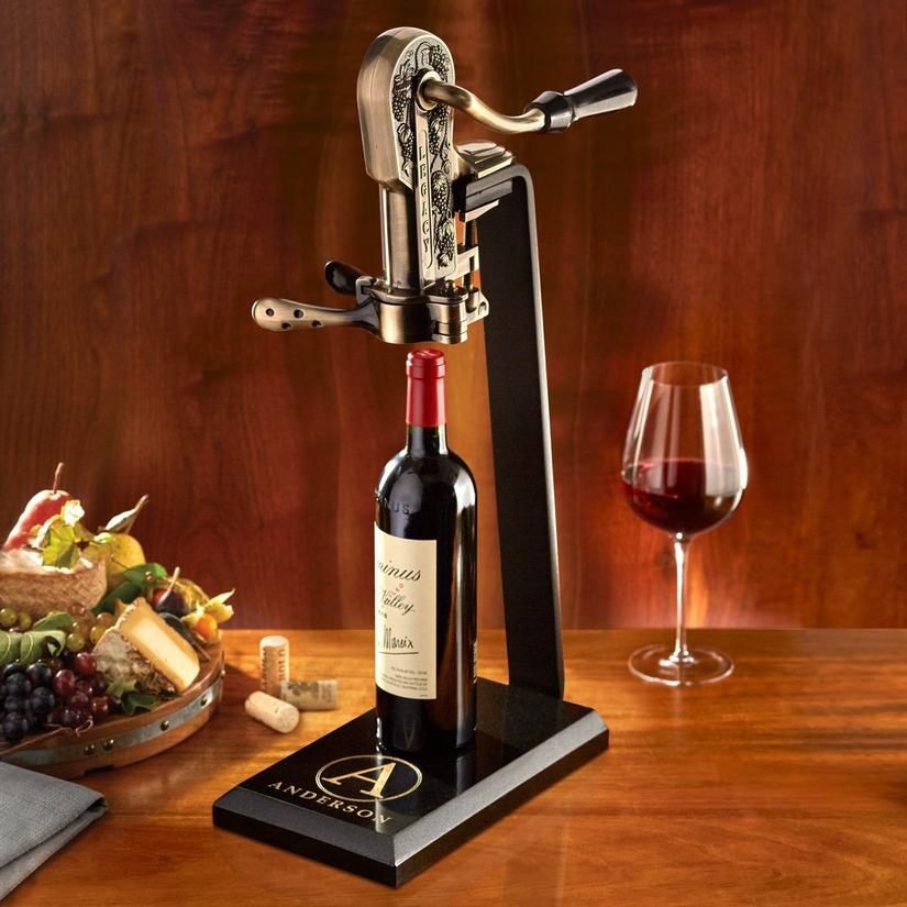 Vintage Vintners Reserve bottle opener W/ Table stand