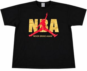 NBA never broke again Men’s 4XL black tshirt
