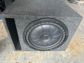 Subwoofer with box.