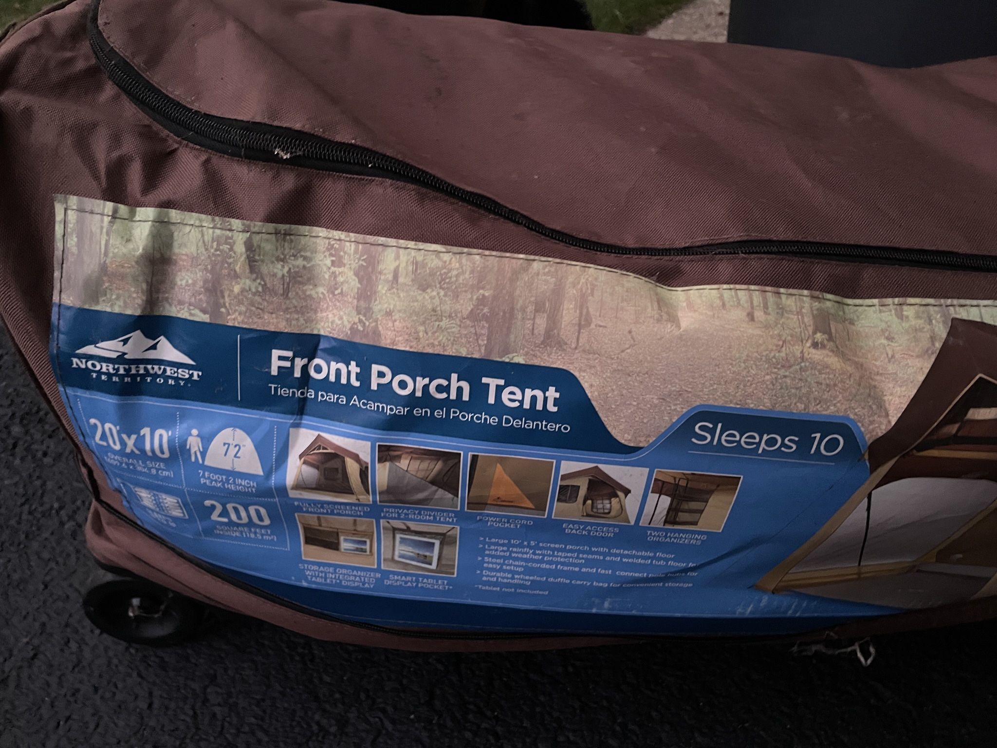Northwest Territory Front Porch Cabin Tent 10 Person . 150 Used