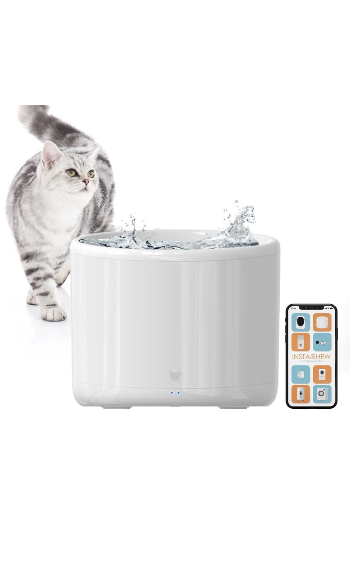 Instachews Purrflow Smart Pet Cat & Dog Water Fountain,
