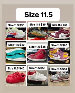 Jordan’s Nikes & more size 11.5 cheap