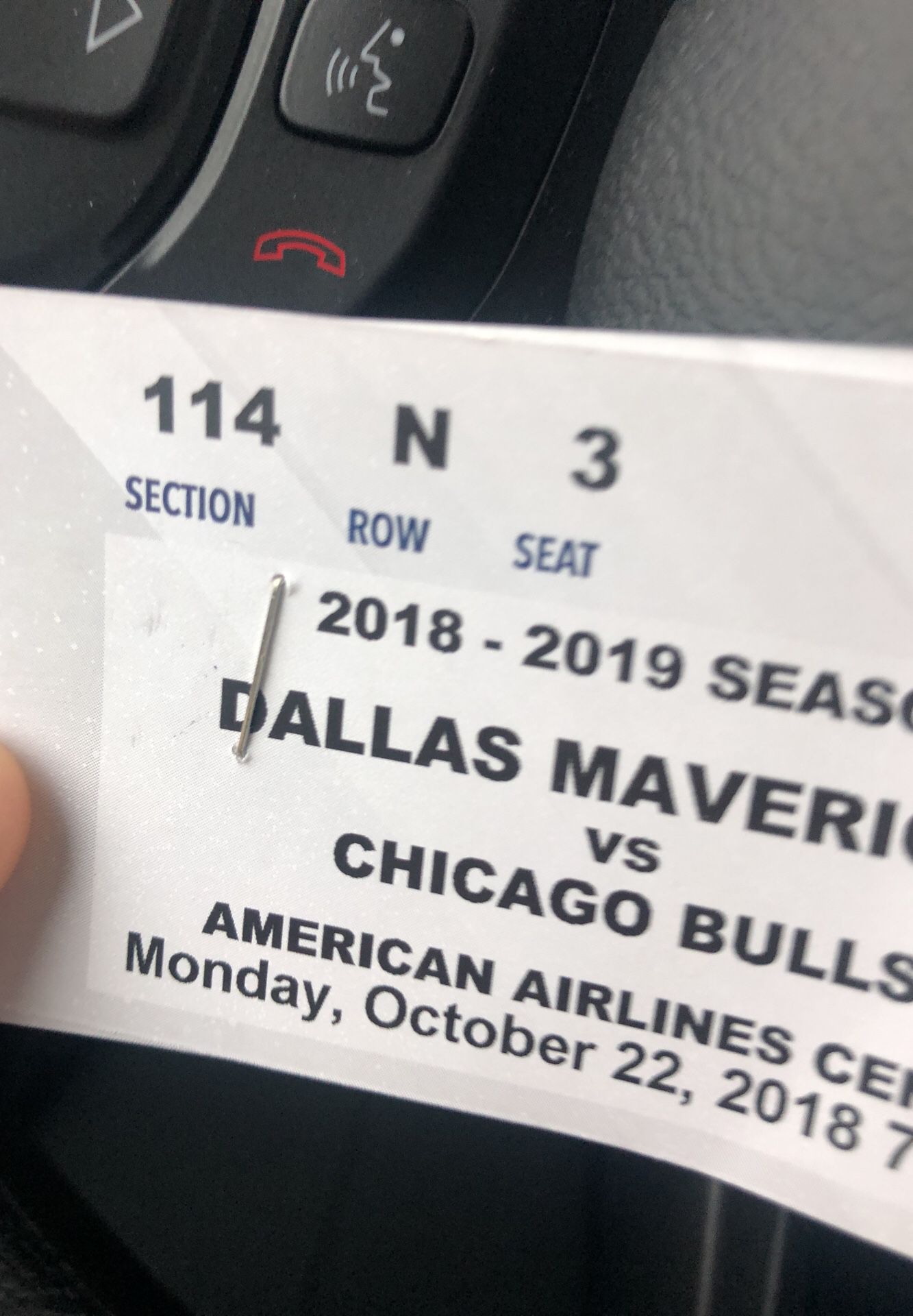 2 mavericks tickets Section 114