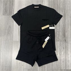 Essentials Fear Of God Stretch Limo Size Small Shirt And Shorts. 