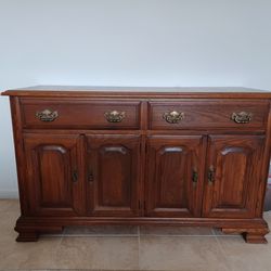Wooden Sideboard with cabinets and drawers 