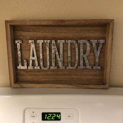 Laundry room sign 