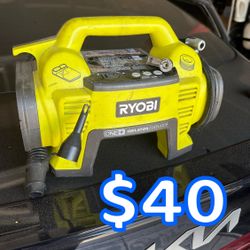 Ryobi air inflator 18v
