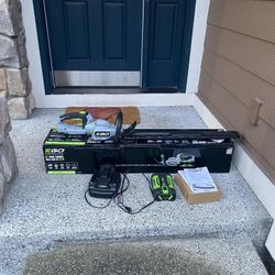 EGO Power + 26 Inch. HT-2601 Hedge Trimmer Includes Battery And Charger.