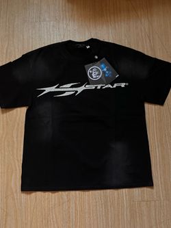 Hellstar Distressed Logo Tee Black Size XL