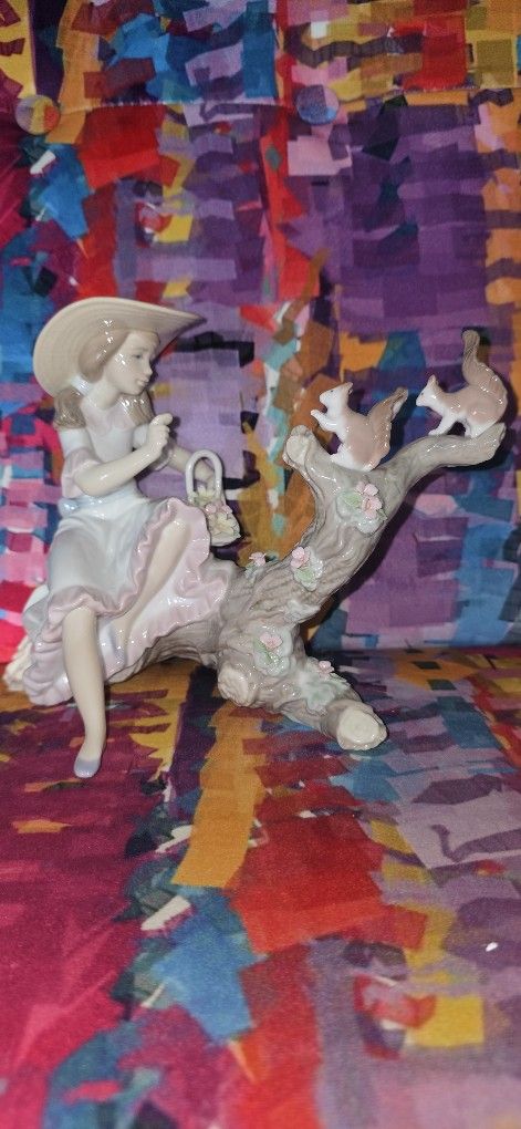 Lladro"Springtime Friend" Collectible Figurine #06140 Retired Glazed Finish