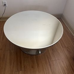 Glass Coffee Table Silver 