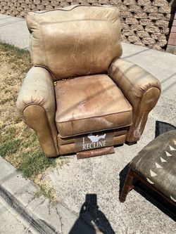 Free leather living room chair