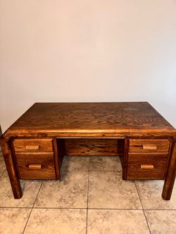 70s Vintage Wooden Desk