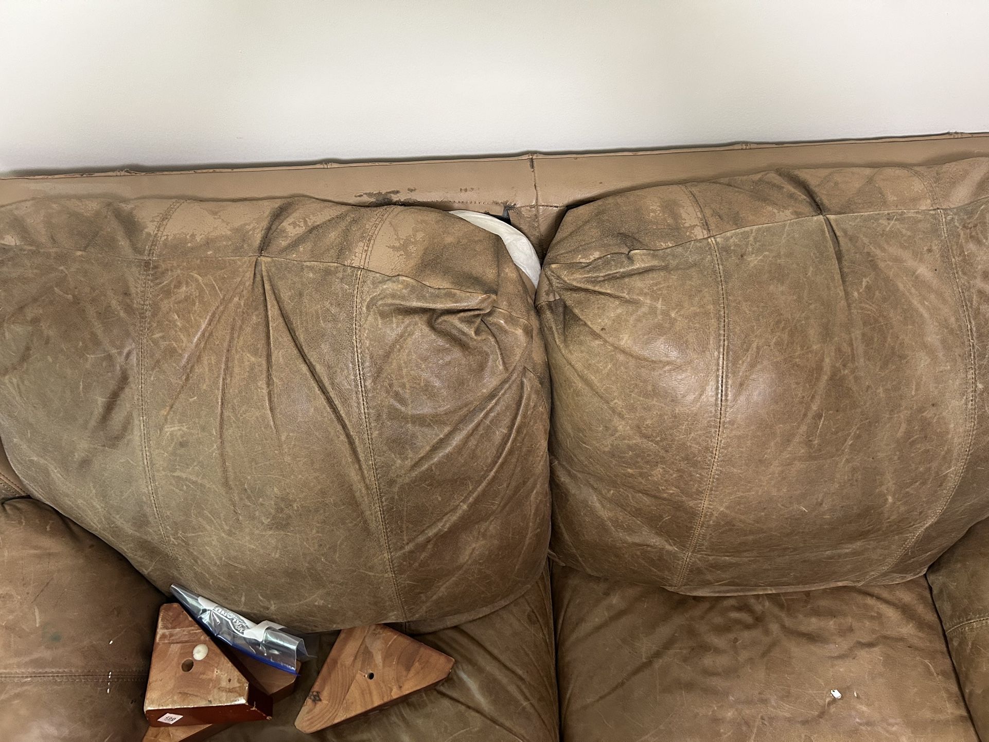 Free Leather Loveseat