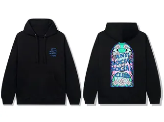 NEW WITH TAGS Anti Social Social Club Members Only Love Stain Hoodie Black Size XXL Men’s