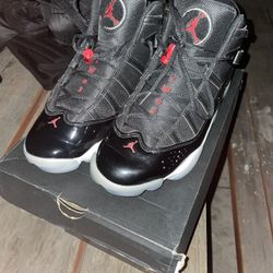 Jordan 6 Rings Black Color way Size 10