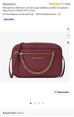 Michael Kors Jet Set Crossbody in Cherry