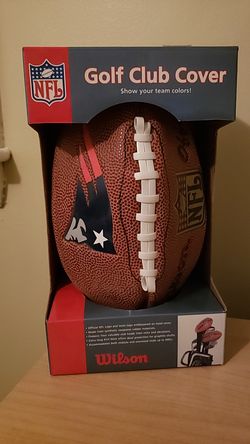 NFL New England patriots golf club head cover football