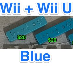 🎮 Wii + Wii U Remotes – Blue Colorway – Individual Pricing  ⭐⭐ I am hoping this listing will be one of the most enjoyable Wii controller selections y