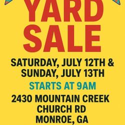 MULTI FAM YARD SALE 7/12 & 7/13