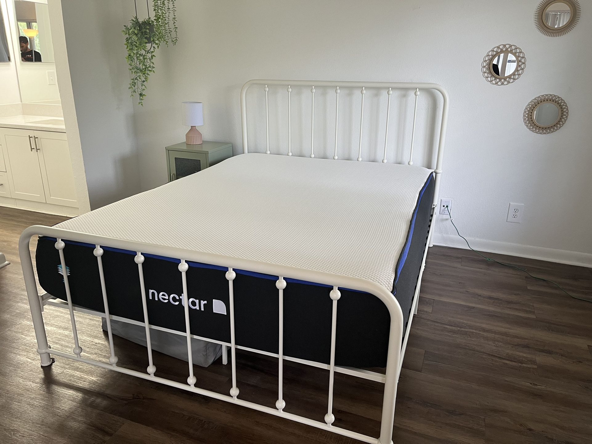 Queen Bed Frame & Nectar Classic Mattress Excellent Condition!