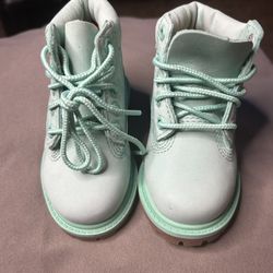 Timberland 50th Teal Boots Infant Size 4 NEW!