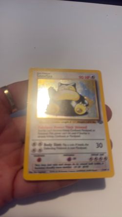 Snorlax Holo Pokémon Trading Card
