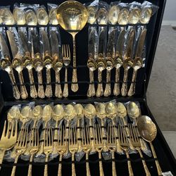 Gold Plated Silverware 