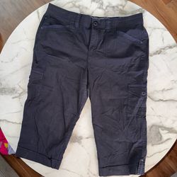 Gloria Vanderbilt Navy Blue Women's Cargo Capris
