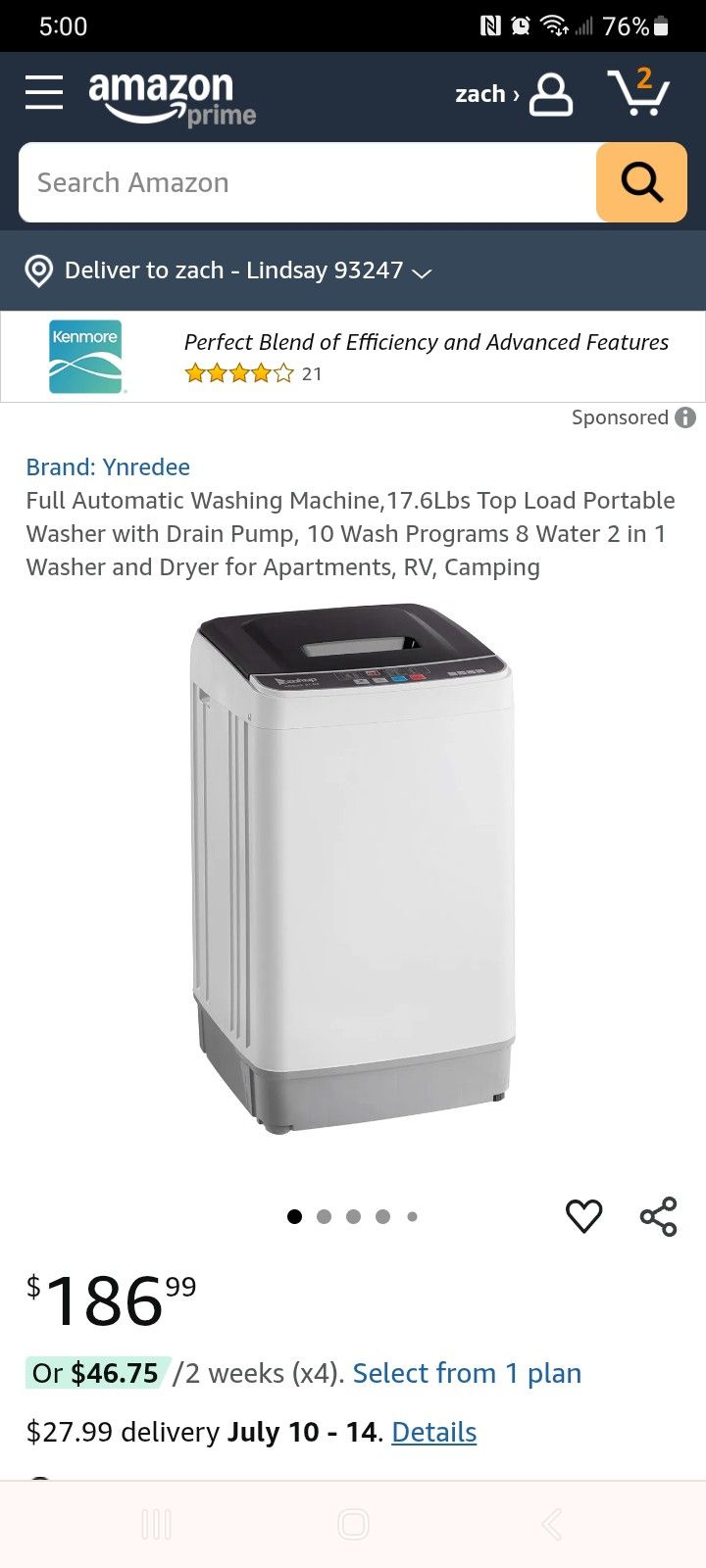 portable washing machine 