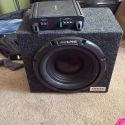 Alpine Subwoofer And Amp