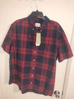 Goodfellow XXL Blue and Red bottom up Shirt
