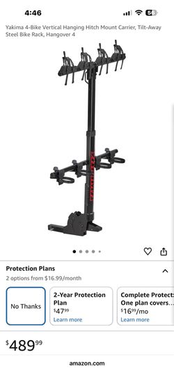 Yakima 4 MTB vertical hanging bike hitch