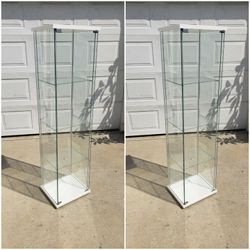 Glass Display Cabinet  - $95 Each - Like New Condition 