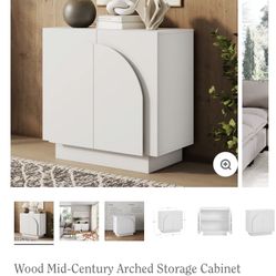 Nathan James Arched Storage Cabinet 