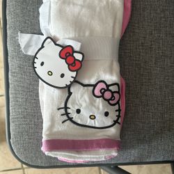 New Hello Kitty Hand Towels Pack Of Two 