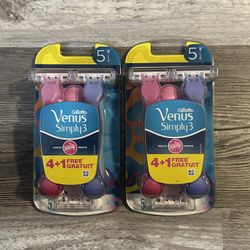 Gillette Venus Simply Disposable Razors 5 Count $4 Each 