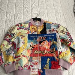 2025 Disney Parks Quilted Jacket Classic Tales Cinderella Sleeping Beauty Size L
