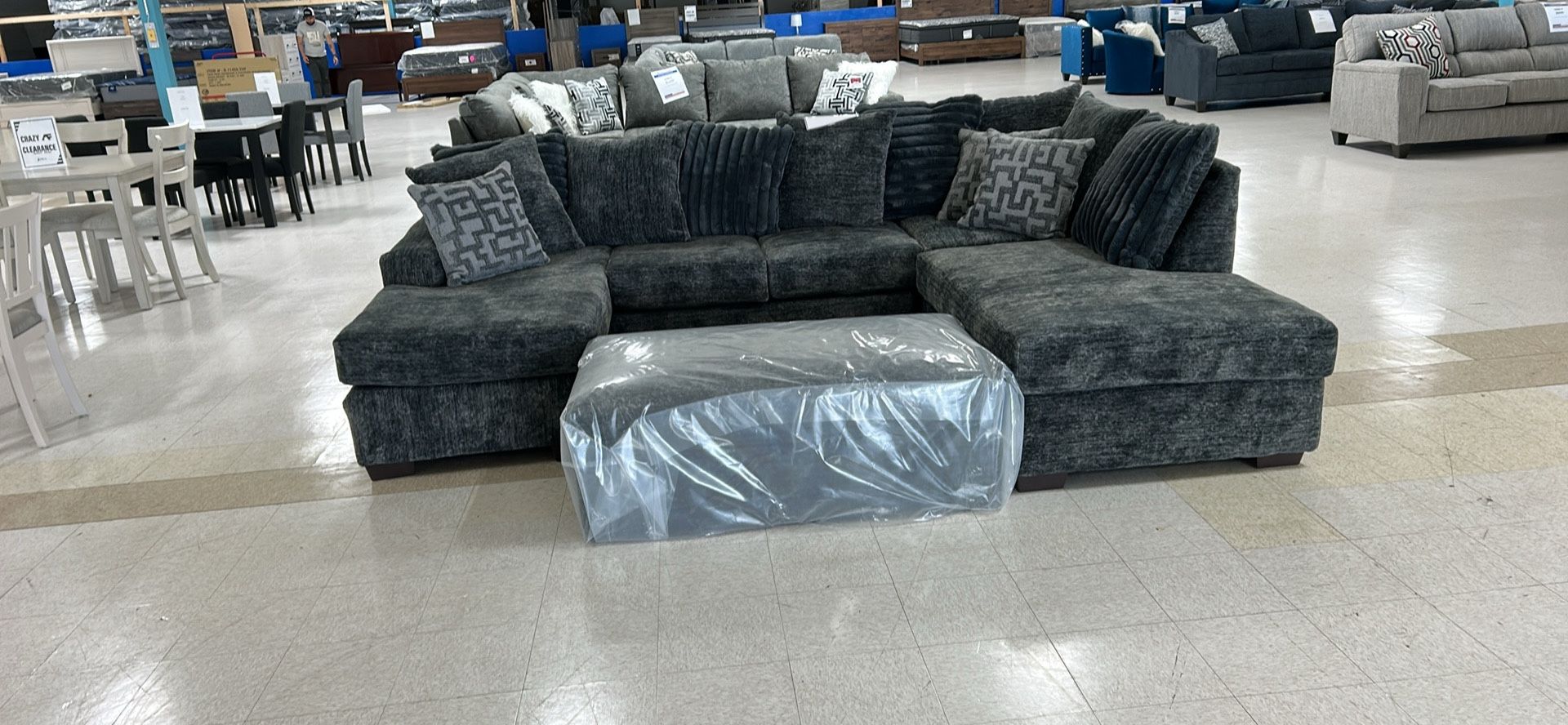 Grey sectional 3pc set