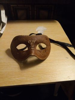 Brown Venetian Masquerade Mask