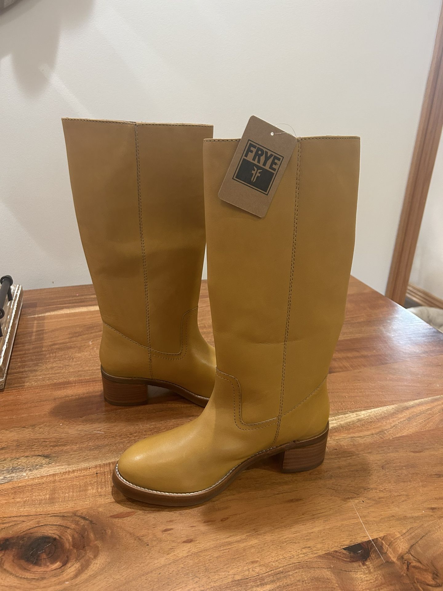 Frye Camryn Campus Tall Pull On Banana Boot